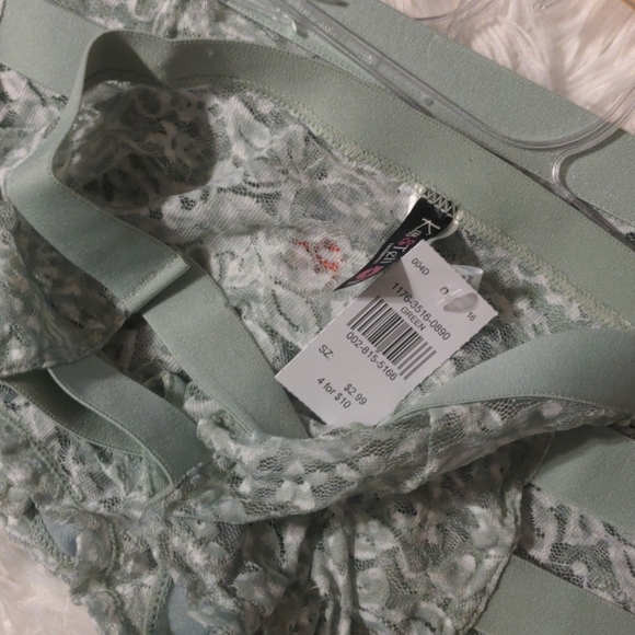 Green lace bra boy shorts bundle 6pc lot - Picture 5 of 6